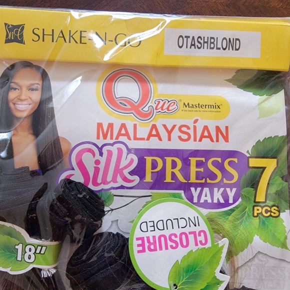 Que Mastermix Malaysian Silk Press Yaki 7PCS - Color: OT ASH BLOND - Picture 3 of 10